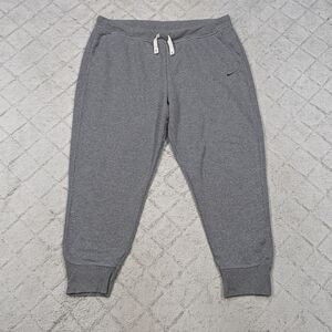 Nike Pants Women's 2XL Gray Heather Get Fit Joggers Sweats French Terry 27”